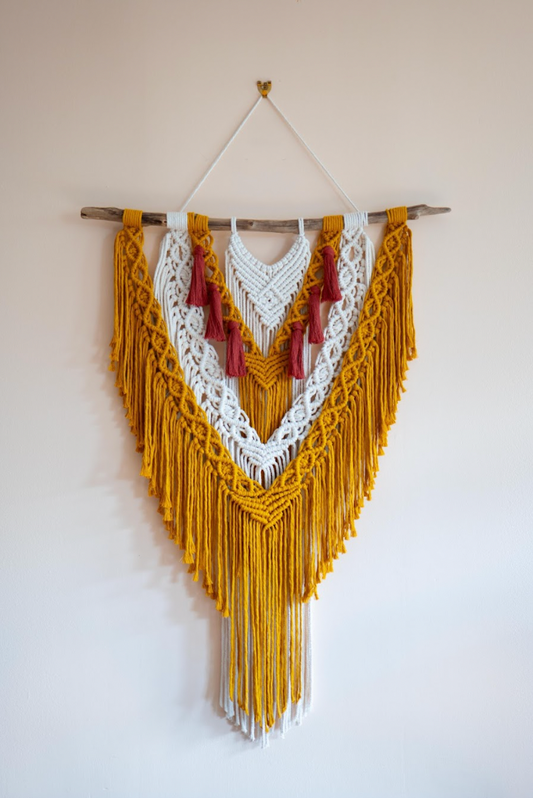 Macrame Wall Hanging ~ Sunset