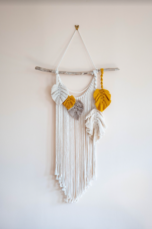 Macrame Wall Hanging ~ Feathers