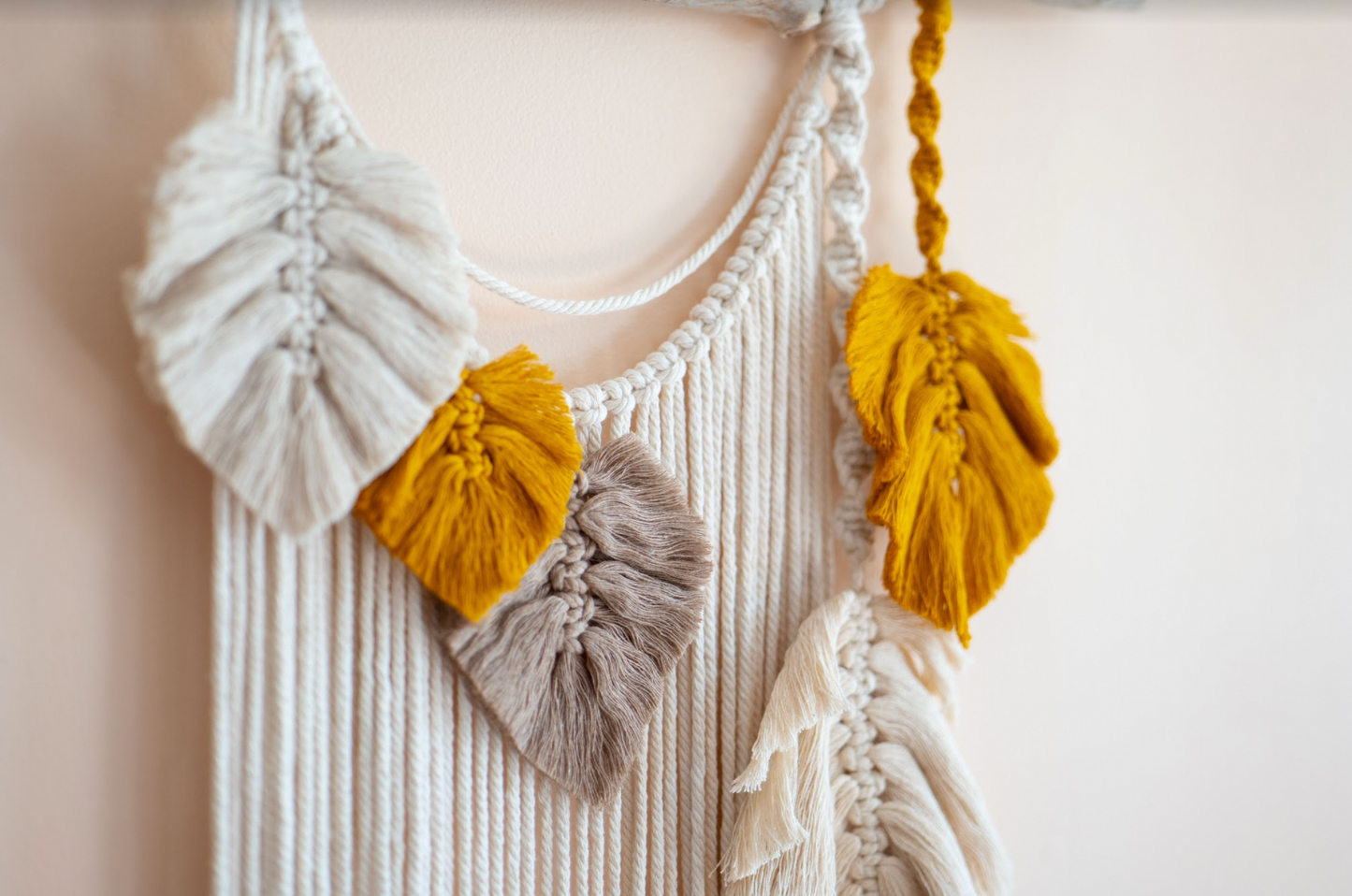 Macrame Wall Hanging ~ Feathers