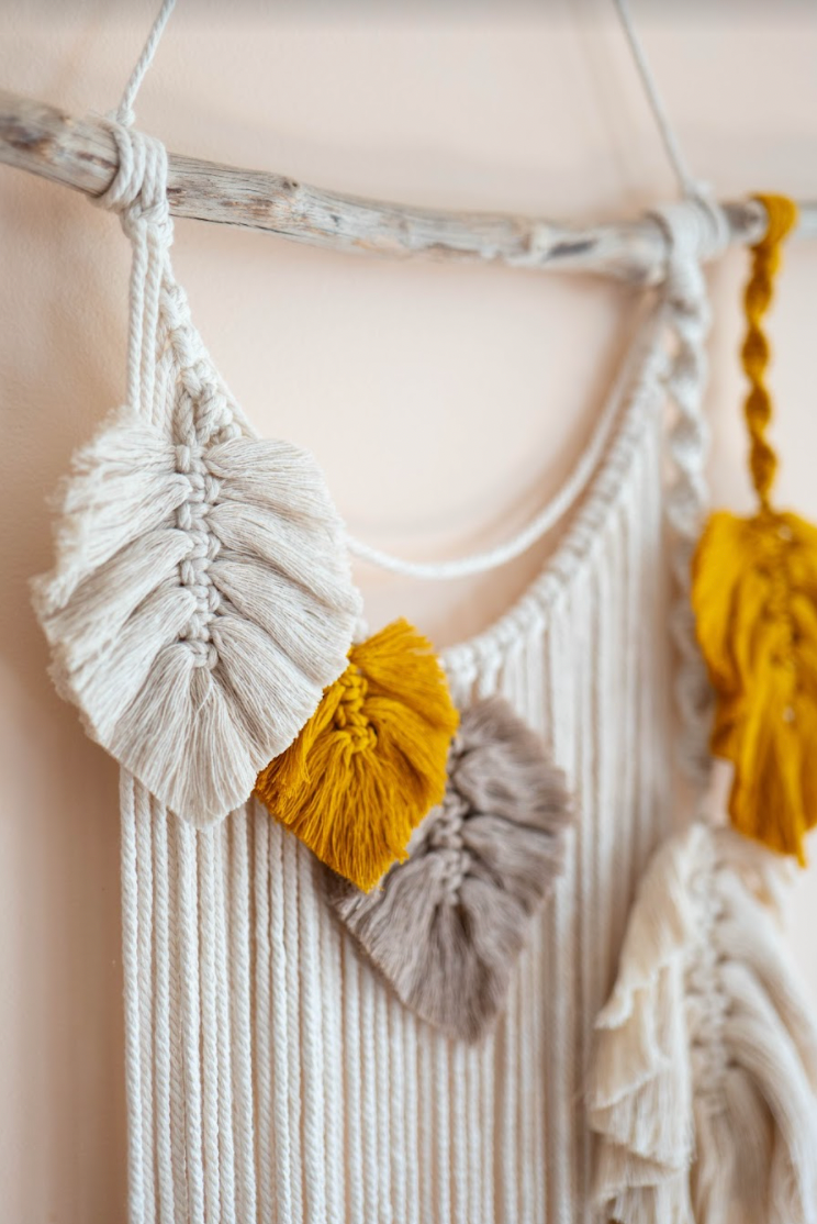 Macrame Wall Hanging ~ Feathers