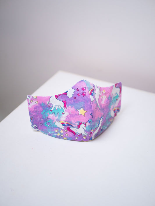 Glittery Unicorn Face Mask