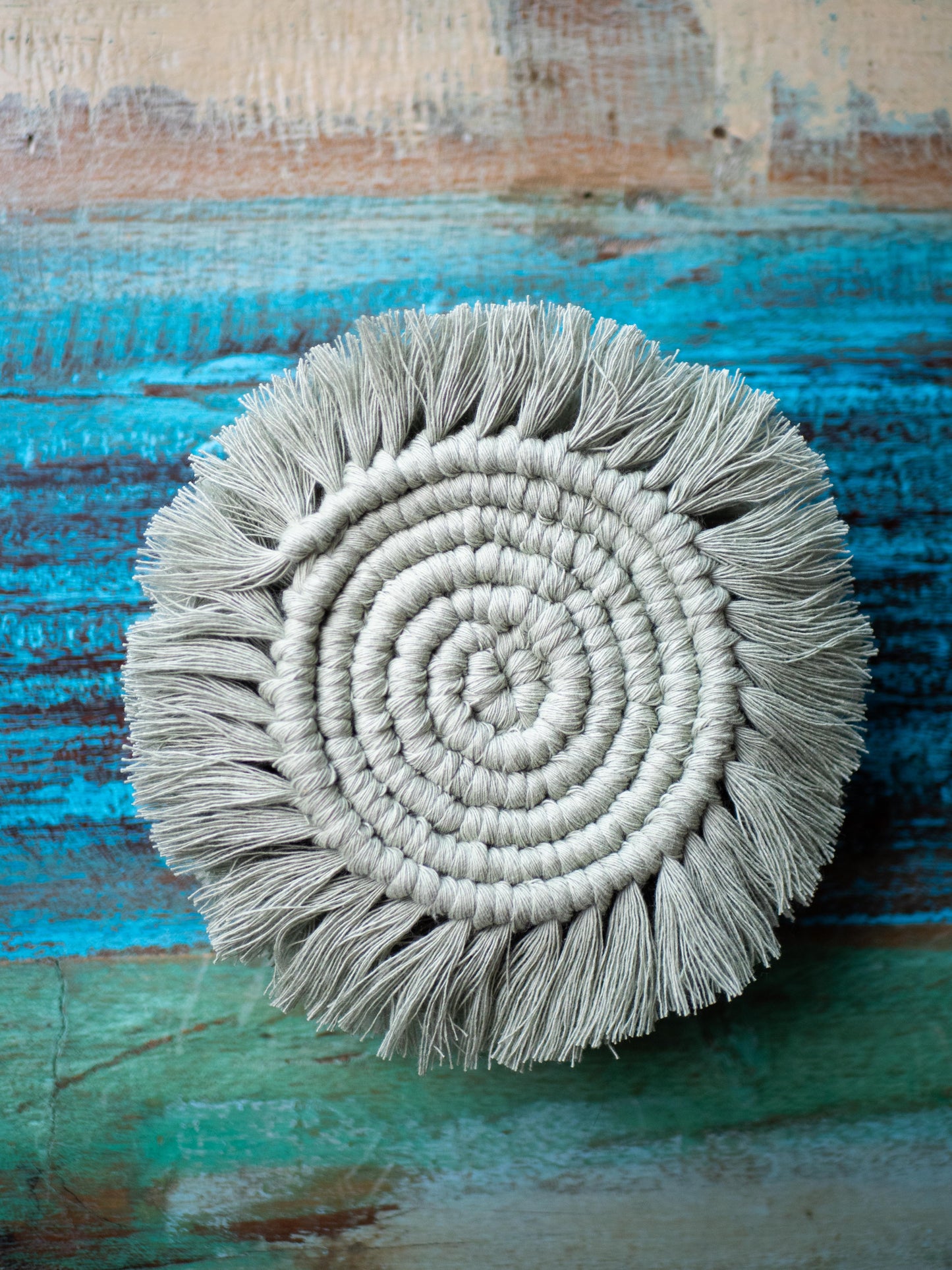 Macrame Coasters - Sage